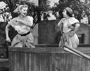 Lucille Ball Stomping Grapes